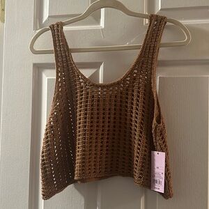 Wild Fable XS knitted Brown Cropped Tank